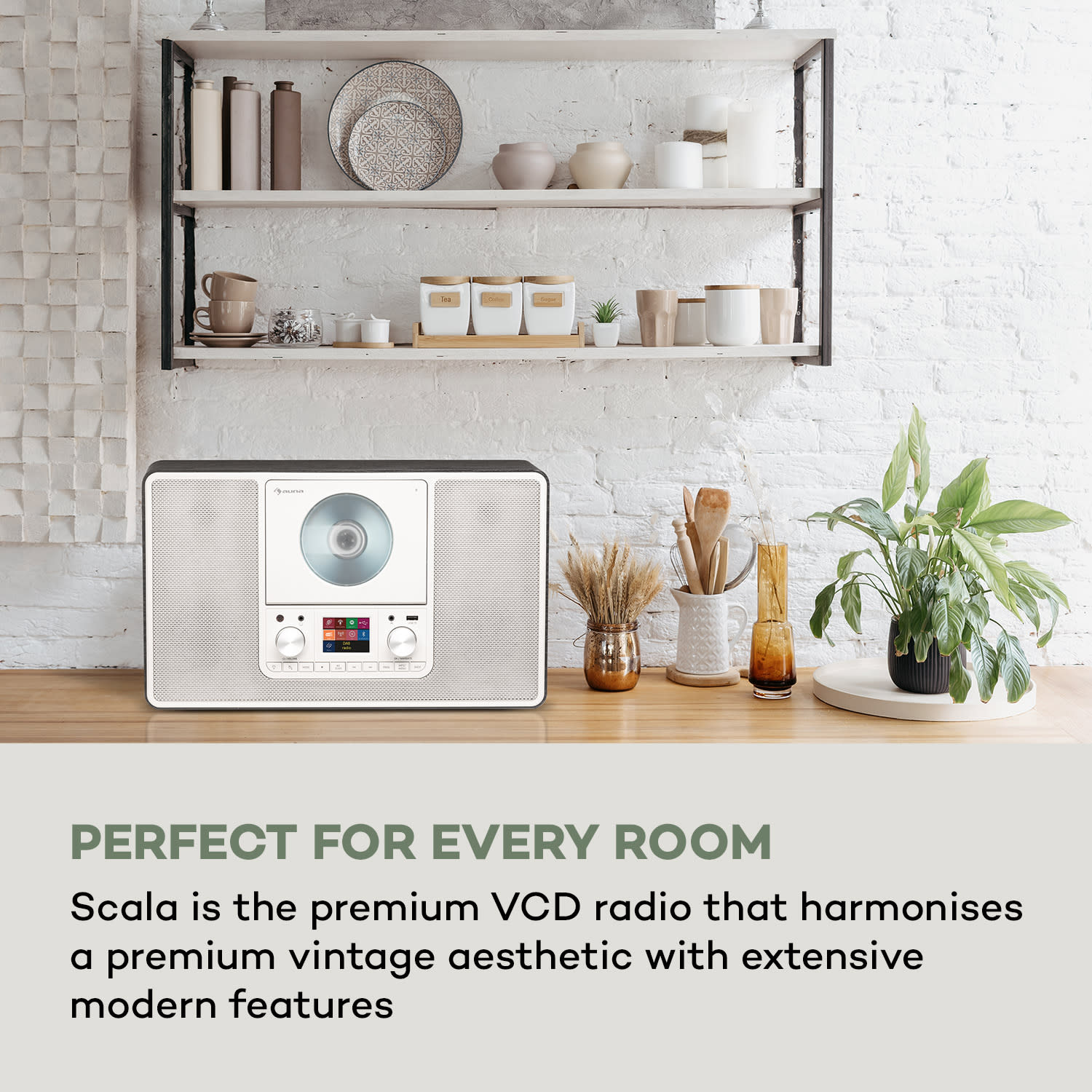 Auna Scala VCD-IR, internetové rádio, WLAN, CD, BT, MP3, DAB+, FM rádio – Obrázok 3