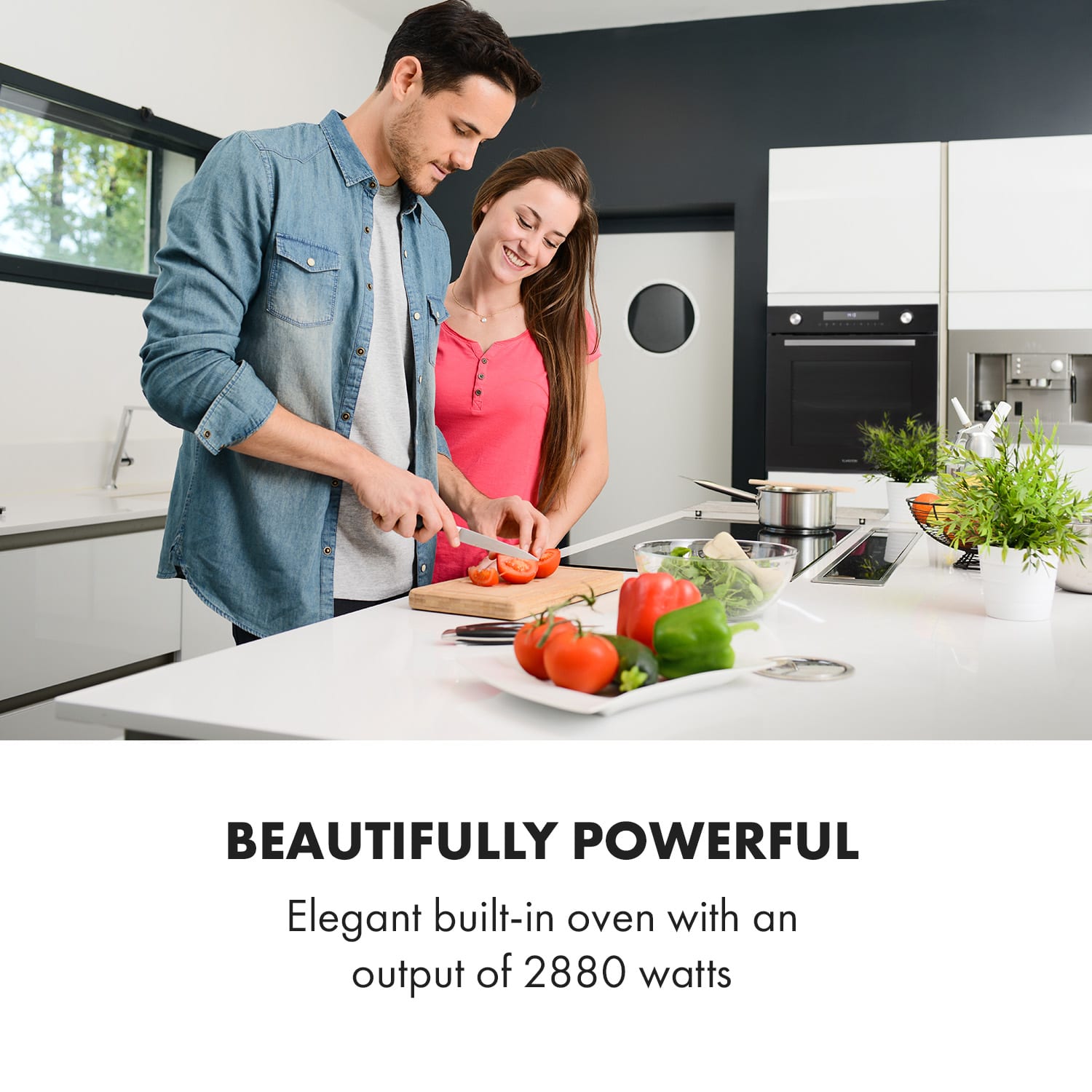 Klarstein GrandChef, vstavaná rúra, 2880 W, 10 vykurovacích funkcií, EEK A – Obrázok 2