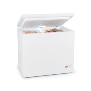 Klarstein Iceblokk Eco, mraziaci box, D, 200 l, 2 závesné koše, kolieska, biely