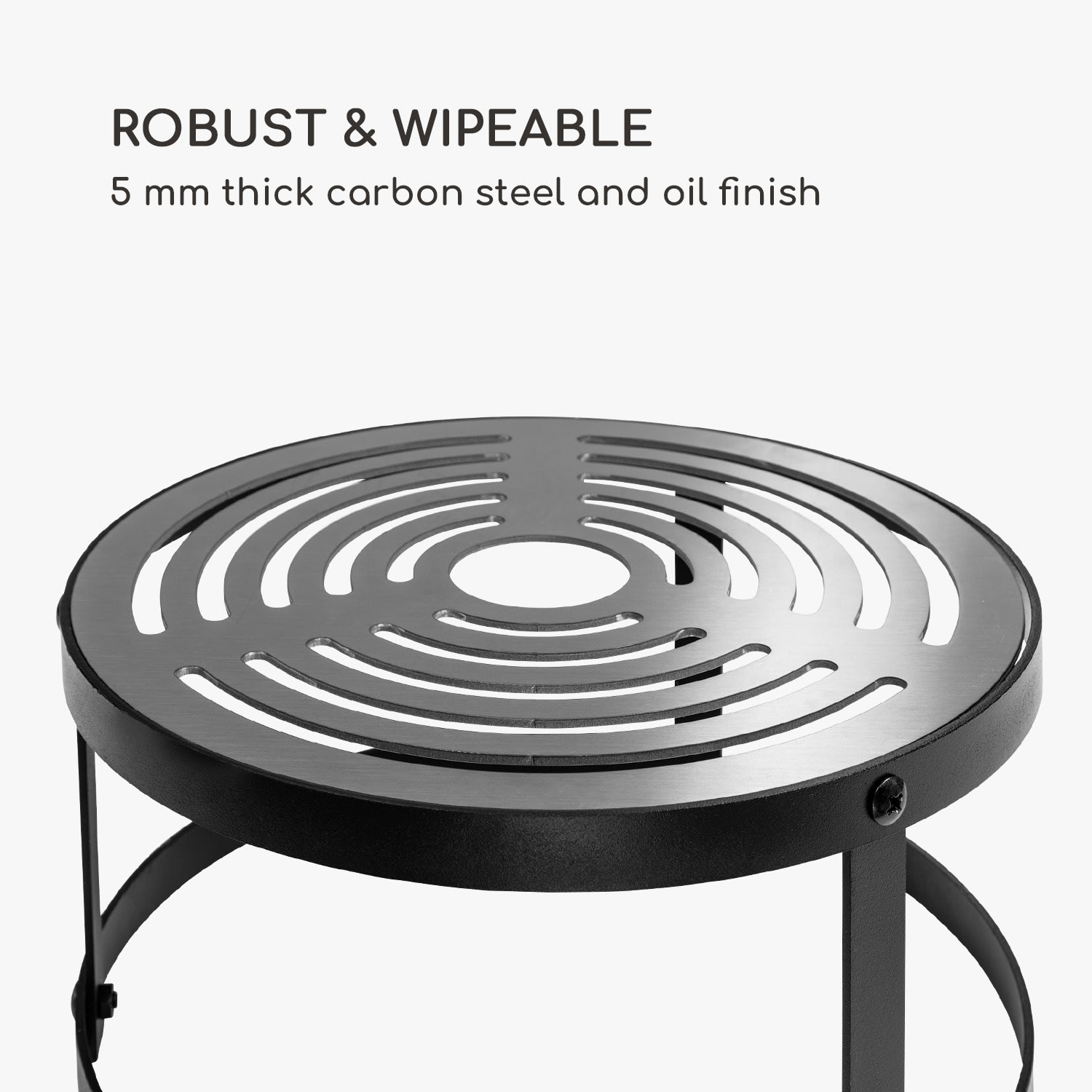 Blumfeldt Firebowl Savage, gril, nadstavec na grilovanie, Ø 30 cm, uhlíková oceľ – Obrázok 3