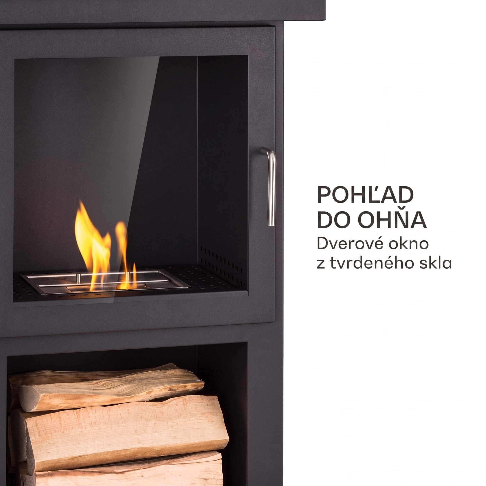 Blumfeldt Fiamme Camino, etanolový krb, horák z nehrdzavejúcej ocele, 1,15 l, doba horenia 4 h – Obrázok 5