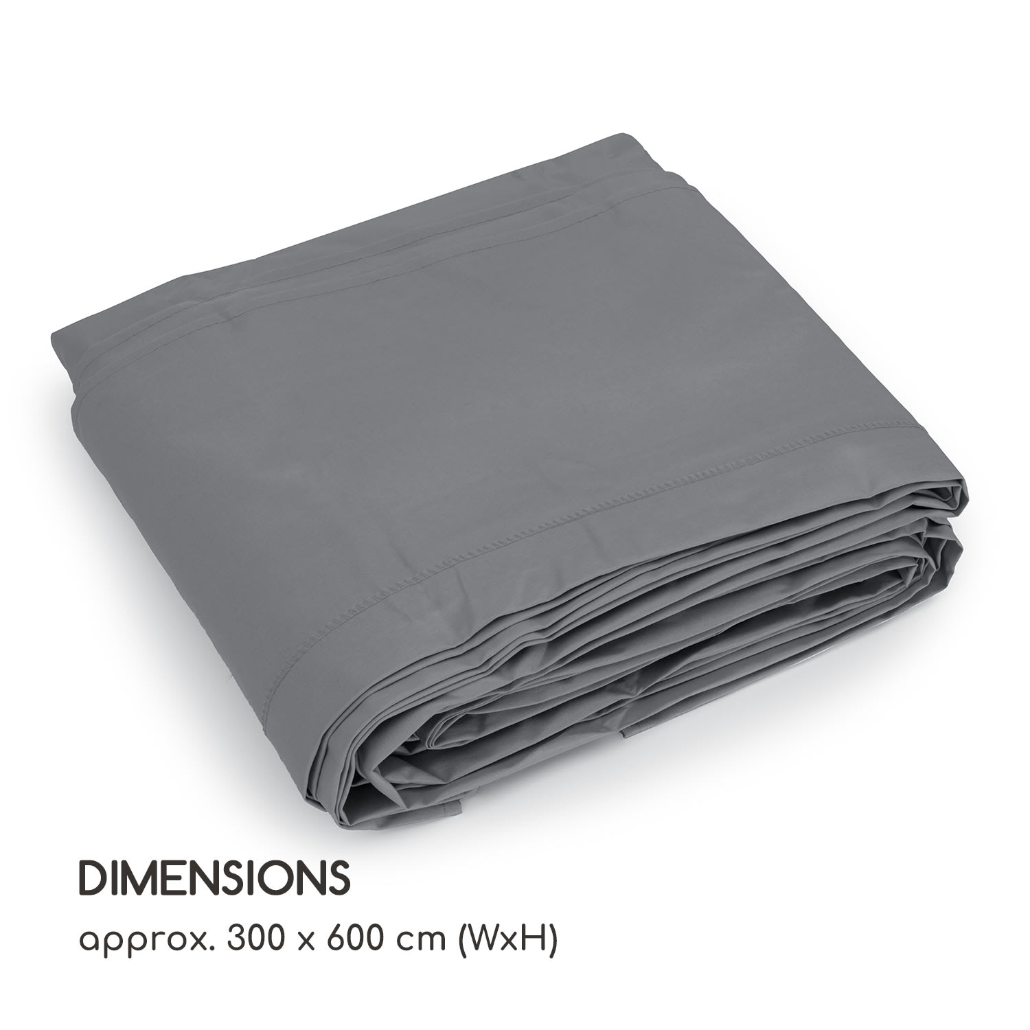Blumfeldt Pantheon Cortina Pergola, náhradná strecha 200 g/m², polyesterová tkanina, 3 x 6 m, vrátane lankového tiahla – Obrázok 5