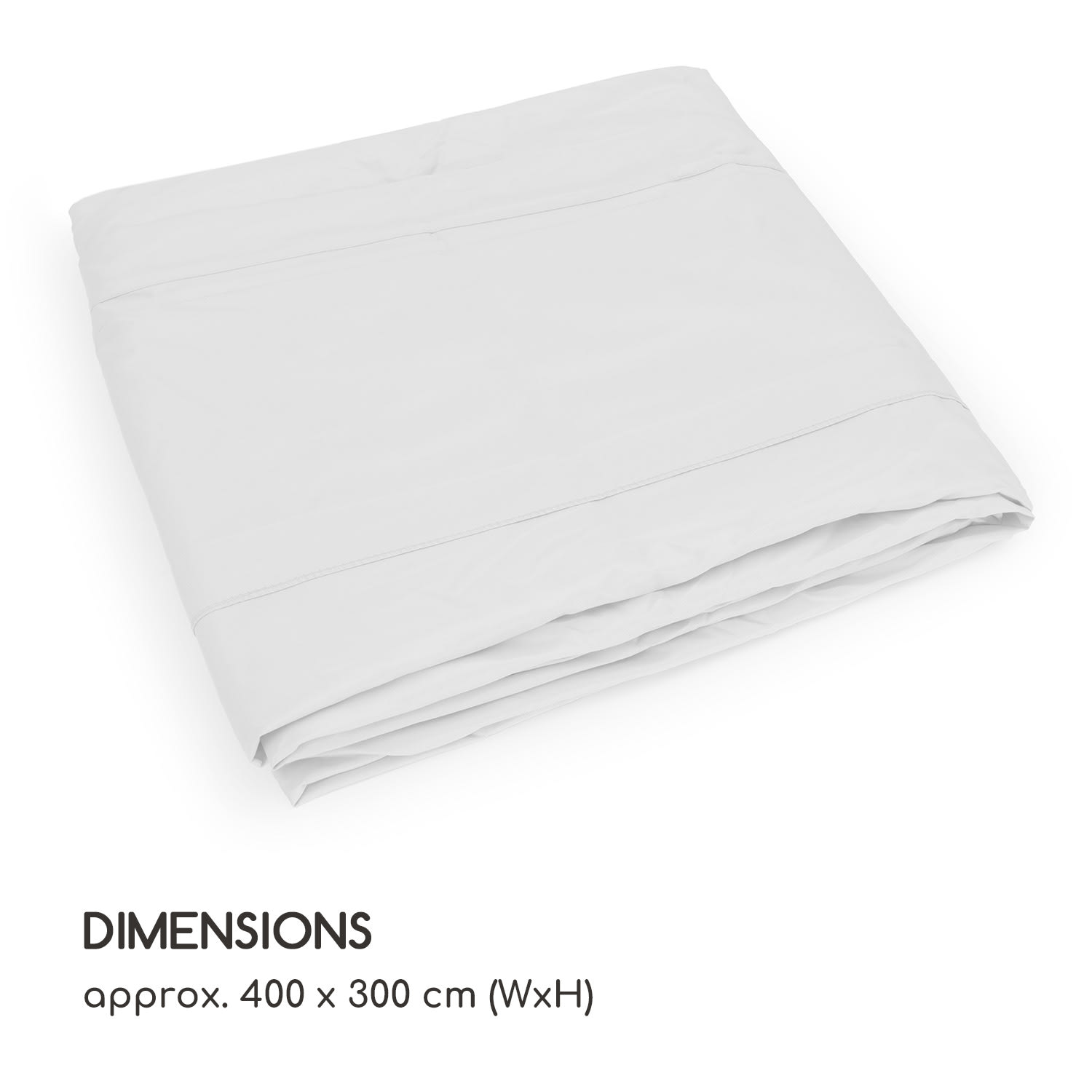 Blumfeldt Pantheon Cortina Pergola, náhradná strecha 200 g/m², polyesterová tkanina, 3 x 4 m, vrátane lankového tiahla – Obrázok 5