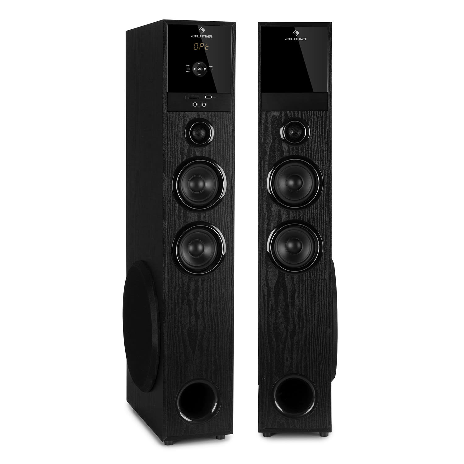 Auna Linie 200A, stĺpové reproduktory, 3-pásmové, 2 × 80 W RMS, výška: 92 cm