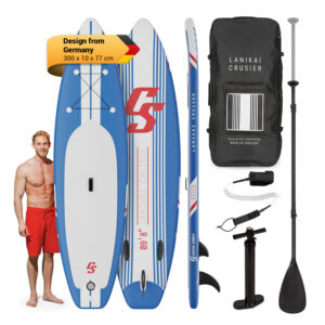 Capital Sports Lanikai Cruiser 9.8, nafukovací paddelboard, súprava so SUP doskou, 305 × 77 × 10