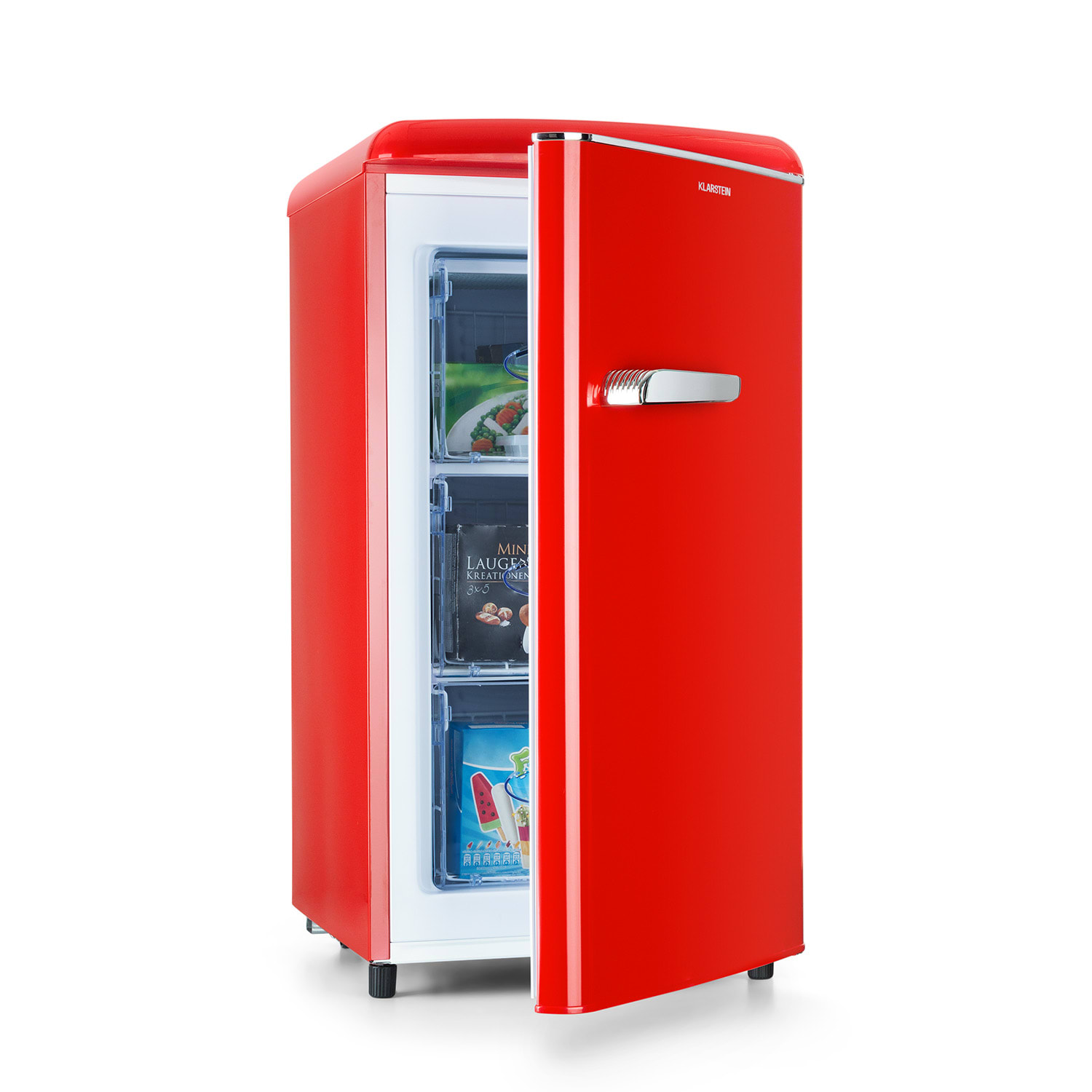 Klarstein Laika 60L, mraznička, 60 l, 3 zásuvné police, -18 - 0 °C
