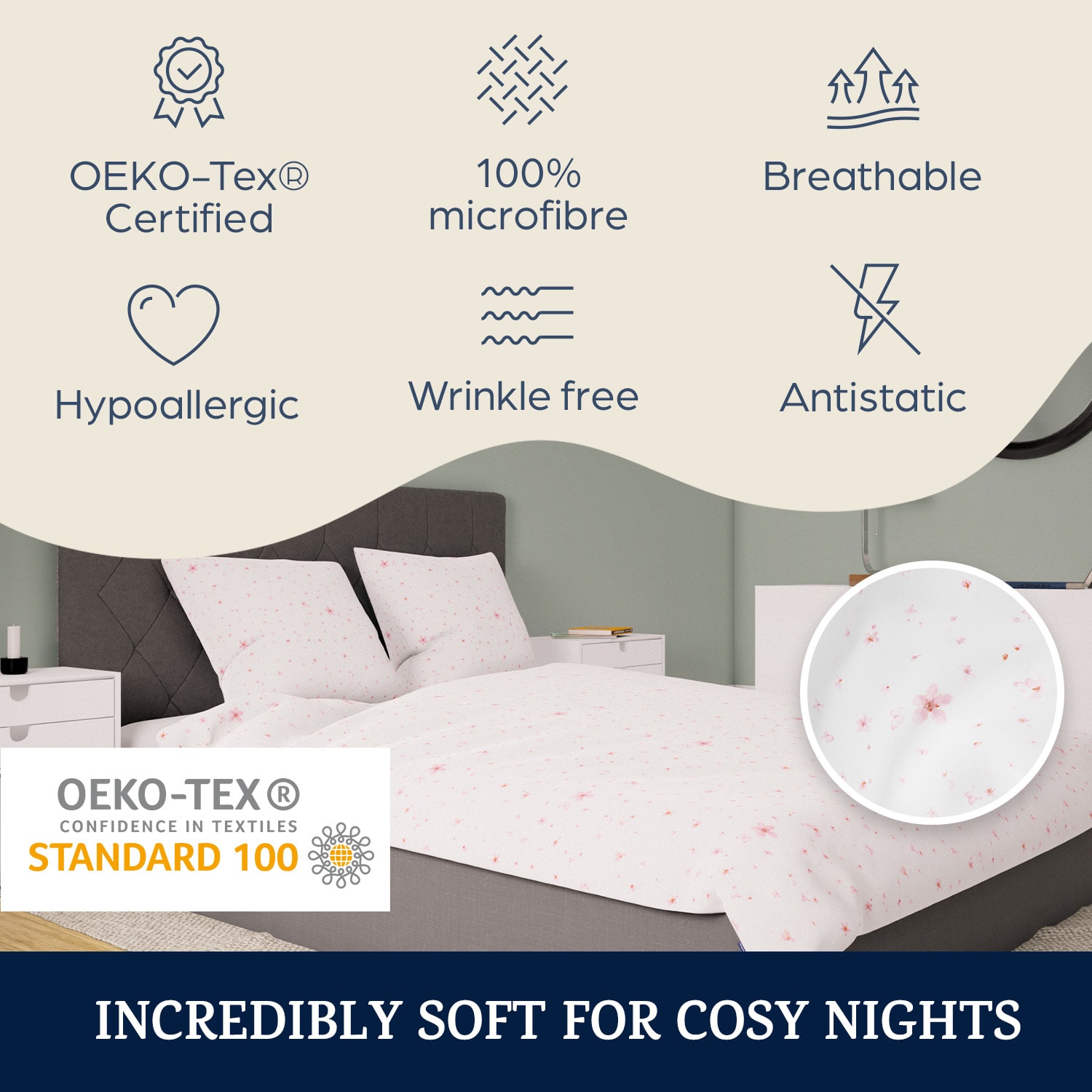 Sleepwise Soft Wonder-Edition, Posteľná bielizeň, 135 x 200 cm – Obrázok 2
