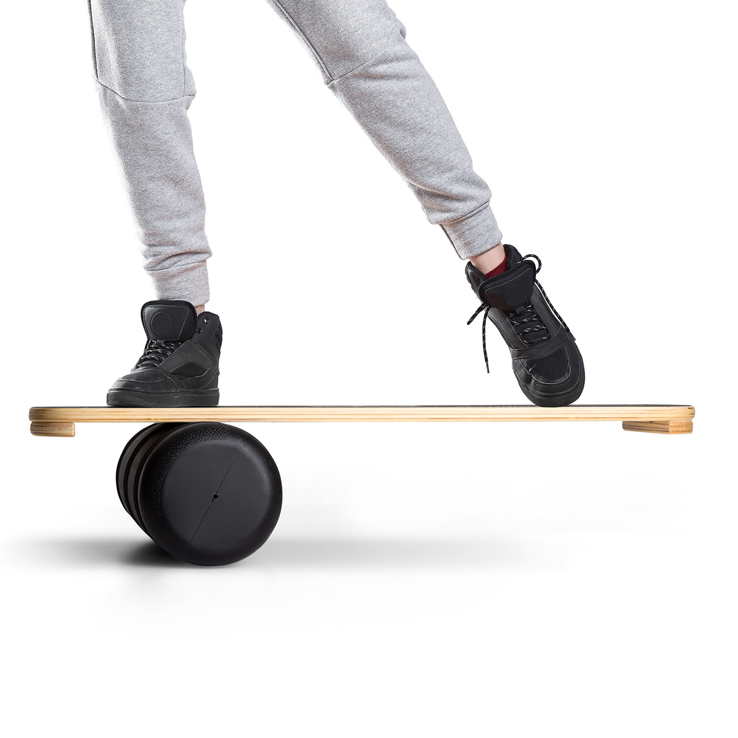 BoarderKING Outdoor, valec k balančnej doske, 16 × 16 × 45, 3 protišmykové pásiky, 180°, plast – Obrázok 2