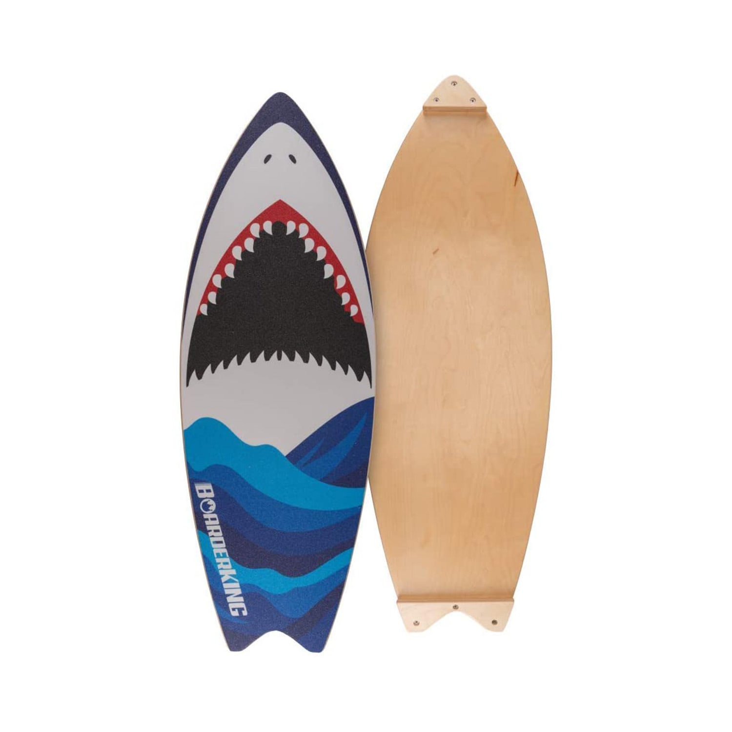 BoarderKING Indoorboard Wave, balančná doska, podložka, valec, drevo/korok – Obrázok 3