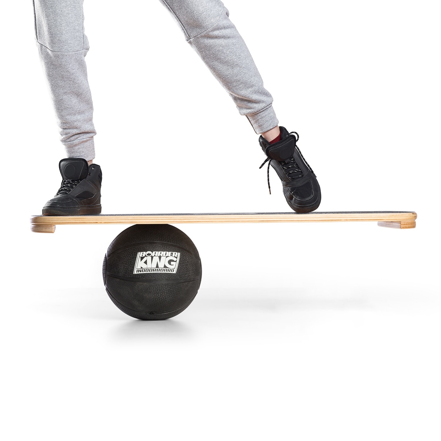BoarderKING 360° balančná lopta k balančnej doske, fitnes lopta, guma – Obrázok 2