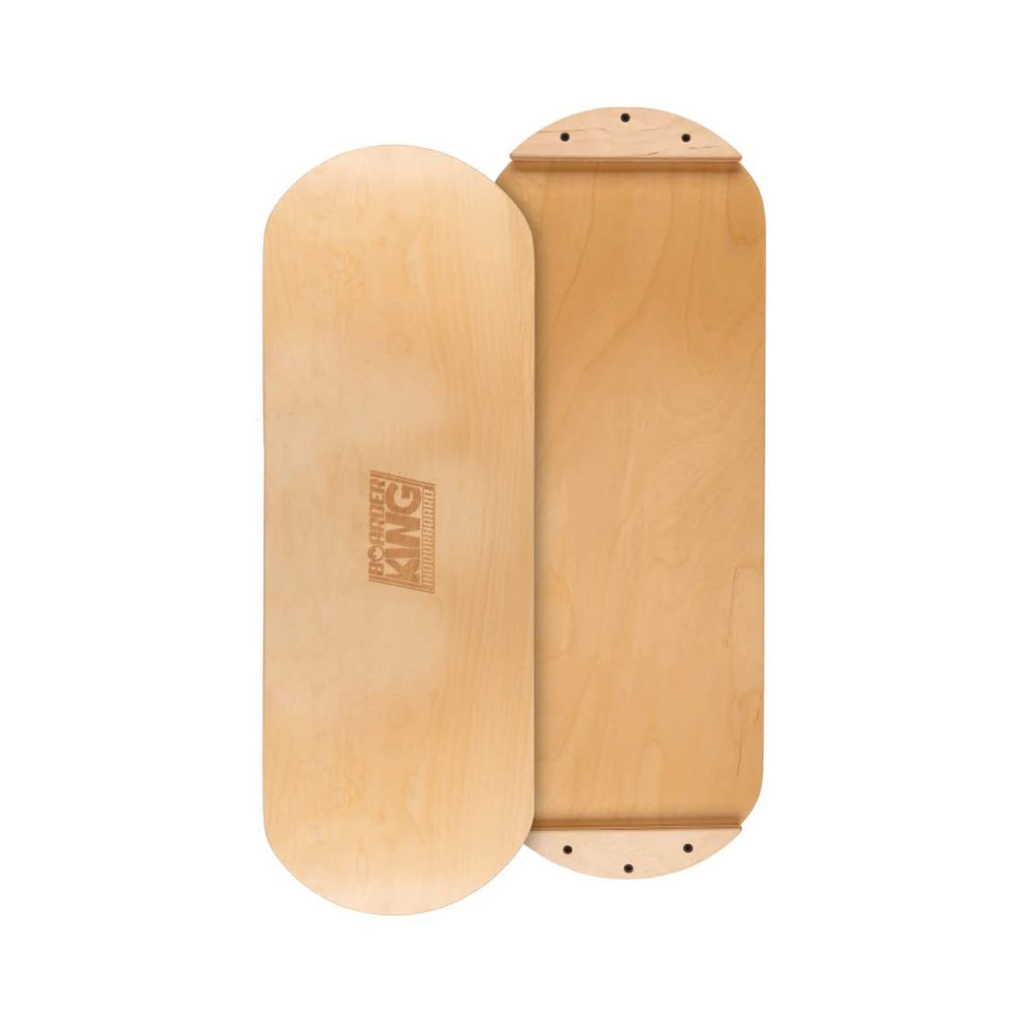 BoarderKING Indoorboard Classic, balančná doska, podložka, valec, drevo/korok, červená – Obrázok 3