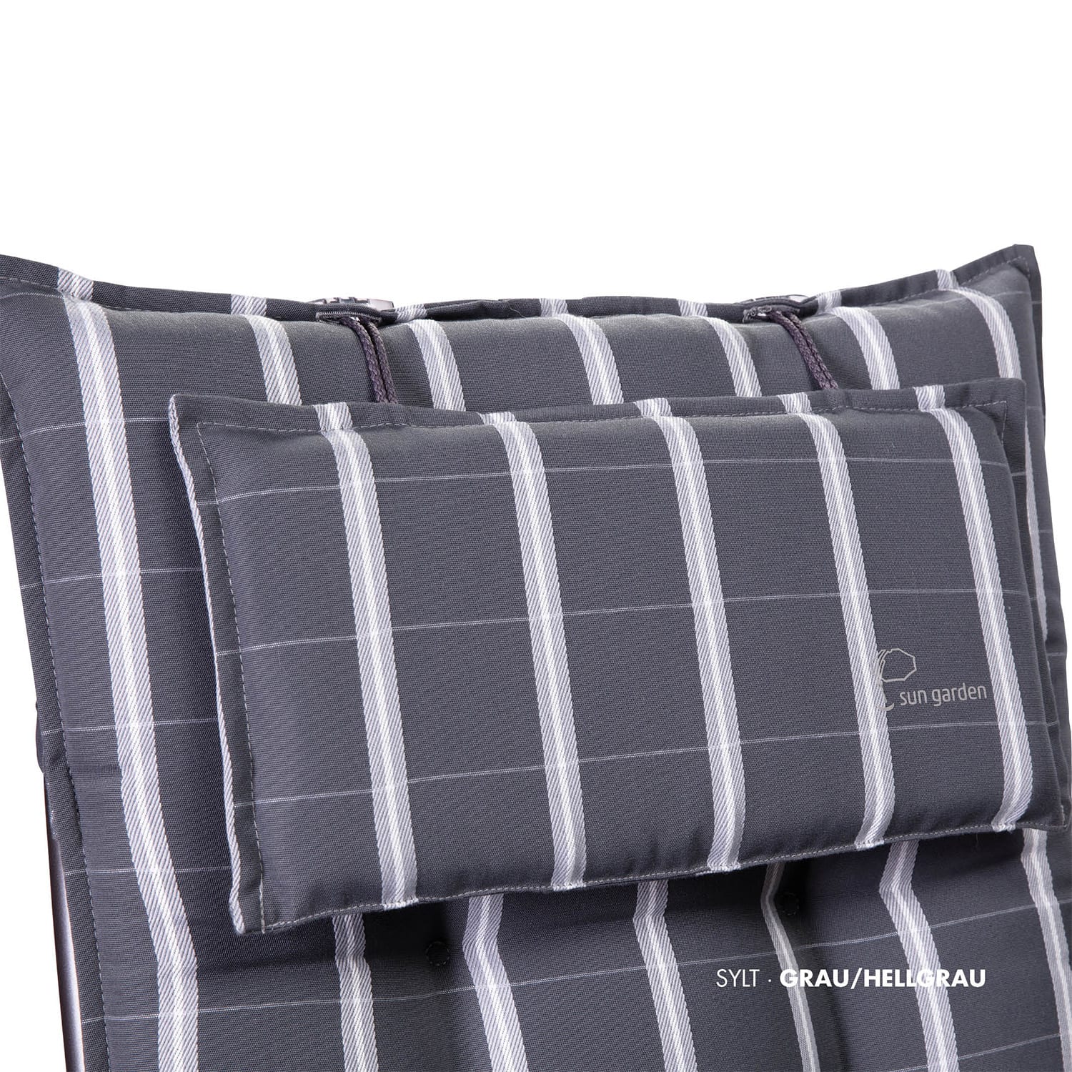Blumfeldt Sylt, čalúnená podložka, podložka na stoličku, podložka na vyššie polohovacie kreslo, vankúš, polyester, 50 × 120 × 9 cm – Obrázok 3