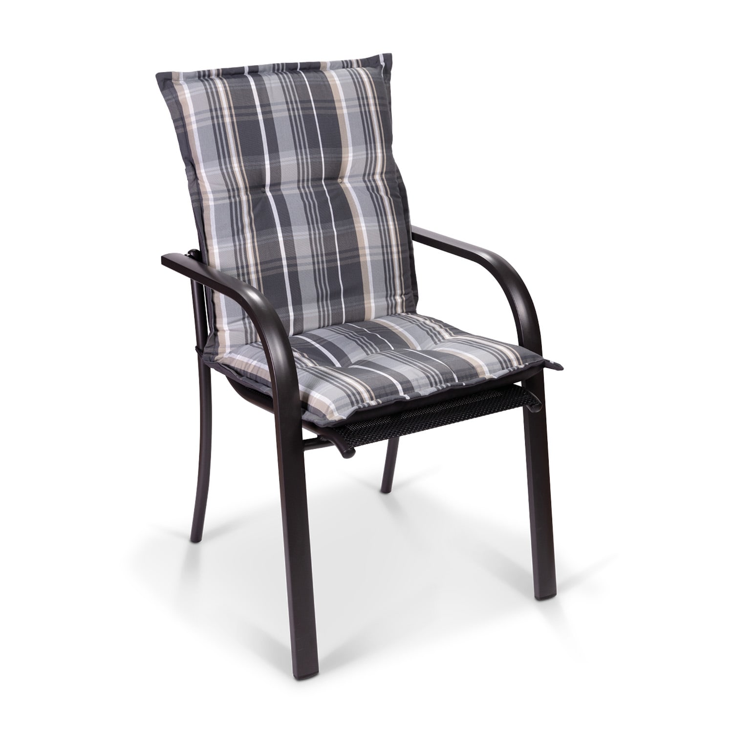 Blumfeldt Prato, čalúnená podložka, podložka na stoličku, podložka na nižšie polohovacie kreslo, na záhradnú stoličku, polyester, 50 × 100 × 8 cm, 2 x čalúnenie – Obrázok 2