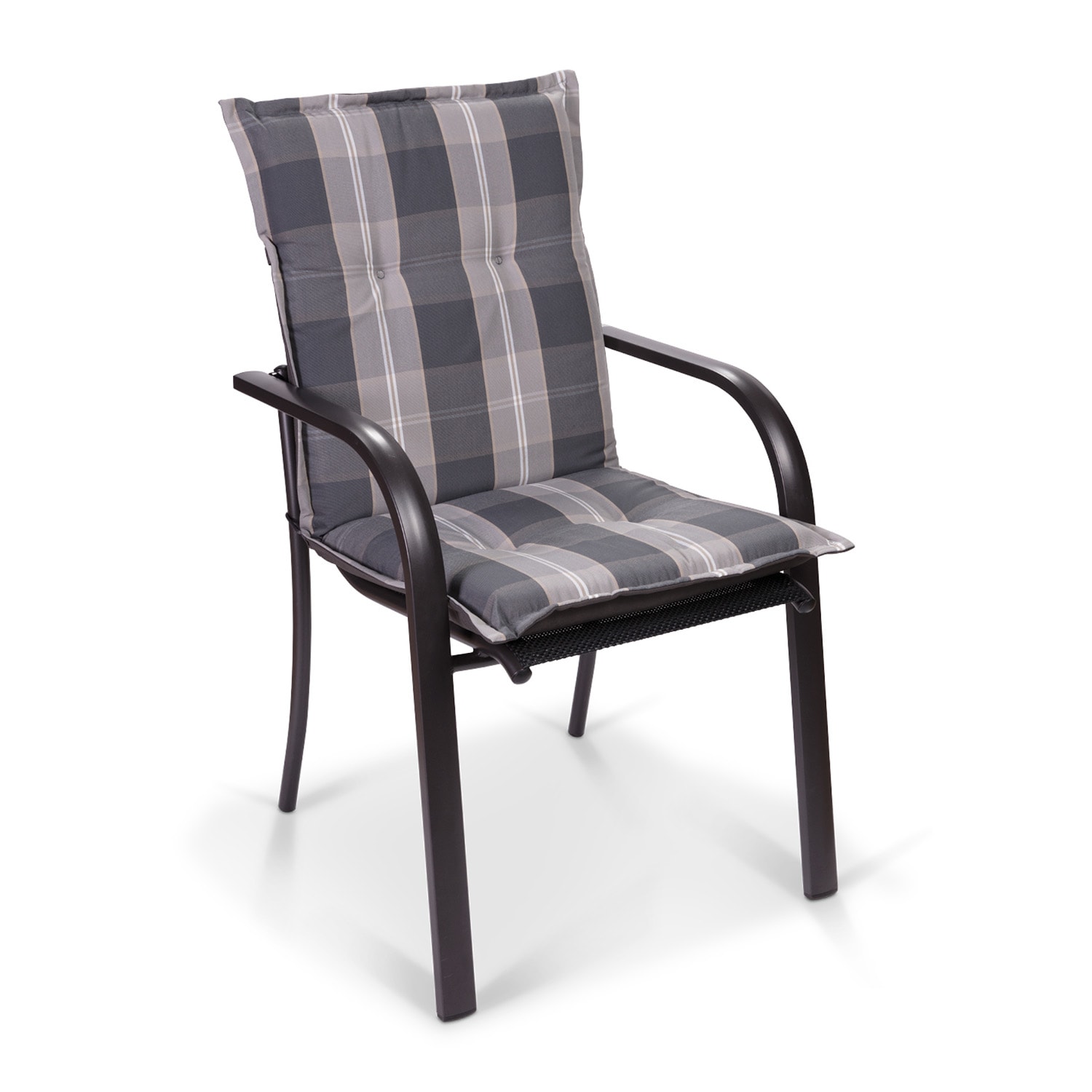 Blumfeldt Prato, čalúnená podložka, podložka na stoličku, podložka na nižšie polohovacie kreslo, na záhradnú stoličku, polyester, 50 × 100 × 8 cm – Obrázok 2