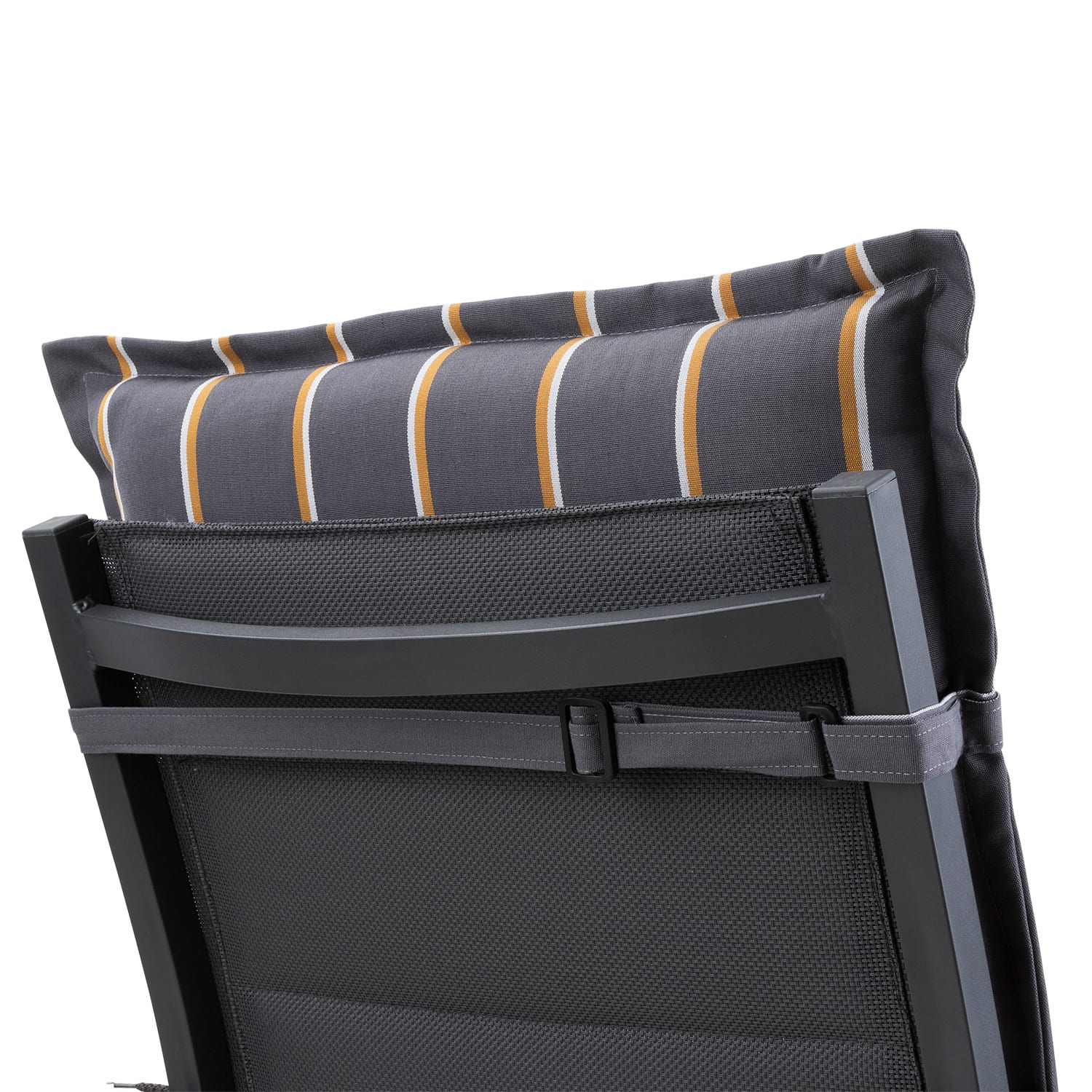 Blumfeldt Prato, čalúnená podložka, podložka na stoličku, podložka na nižšie polohovacie kreslo, na záhradnú stoličku, polyester, 50 × 100 × 8 cm, 2 x podložka – Obrázok 3