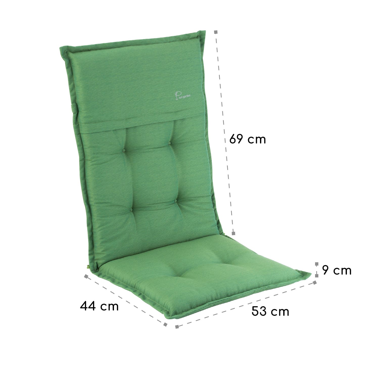 Blumfeldt Coburg, poduška, čalúnenie na kreslo, vysoké operadlo, záhradná stolička, polyester, 53 x 117 x 9 cm, 1 x poduška – Obrázok 5
