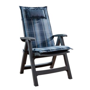 Blumfeldt Donau, čalúnenie, čalúnenie na stoličku, vysoké operadlo, záhradná stolička, polyester, 50x120x6cm