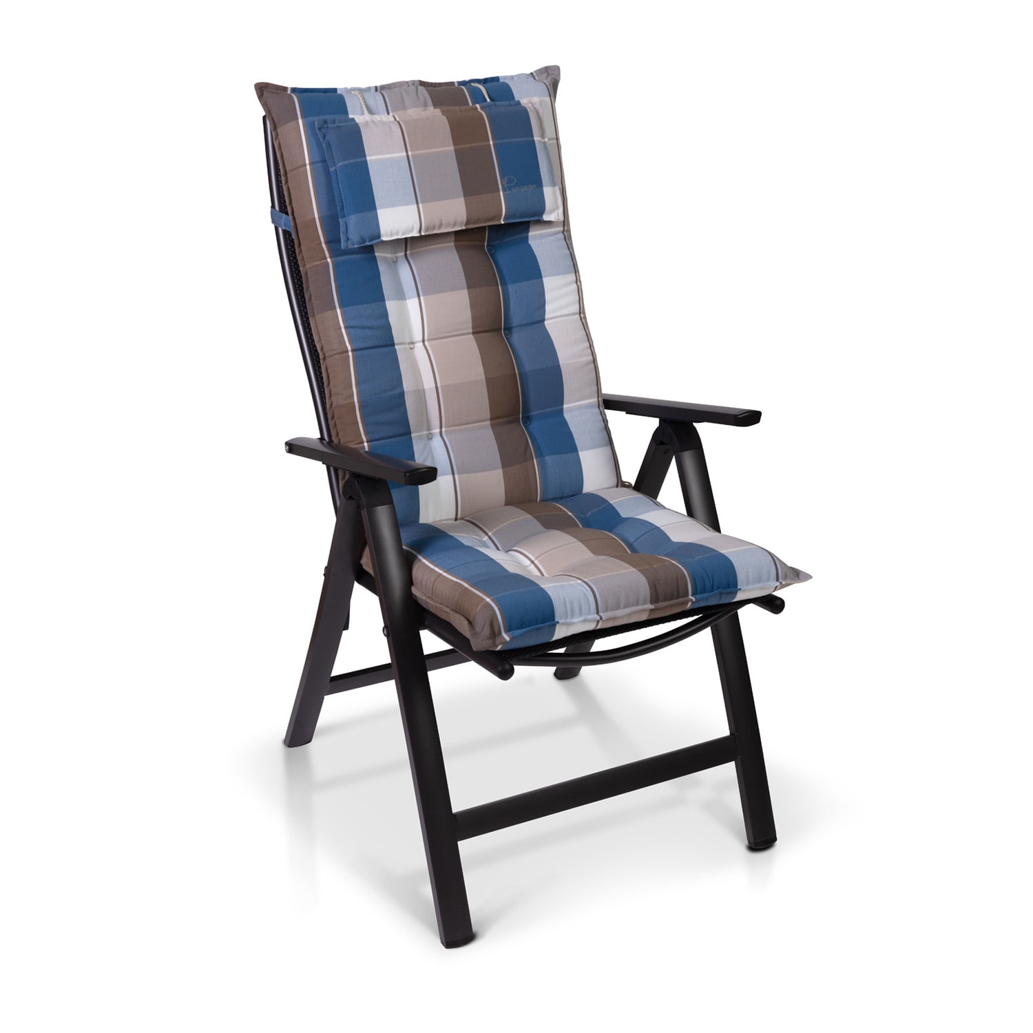 Blumfeldt Sylt, čalúnená podložka, podložka na stoličku, podložka na vyššie polohovacie kreslo, vankúš, polyester, 50 × 120 × 9 cm – Obrázok 2