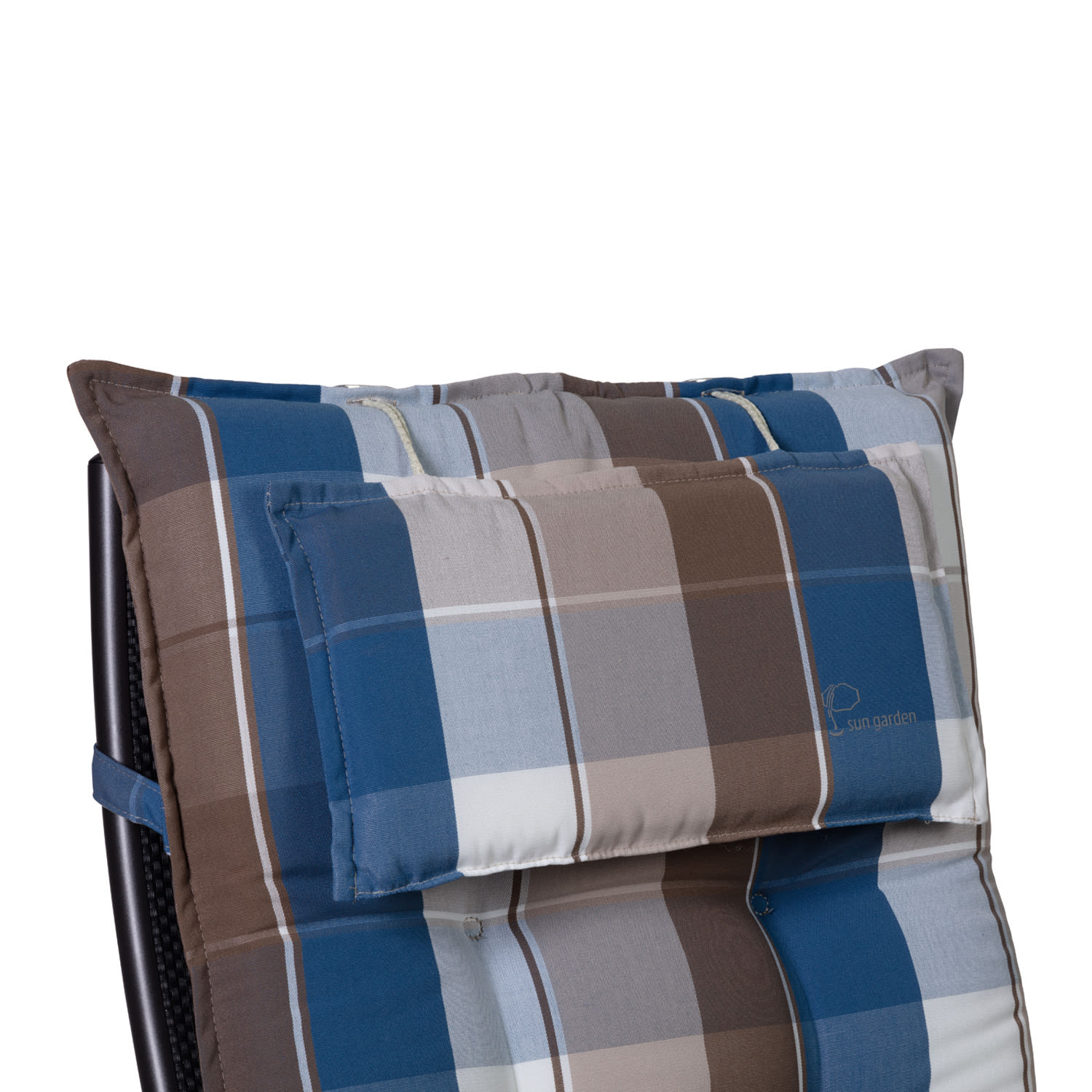 Blumfeldt Sylt, čalúnená podložka, podložka na stoličku, podložka na vyššie polohovacie kreslo, vankúš, polyester, 50 × 120 × 9 cm – Obrázok 3