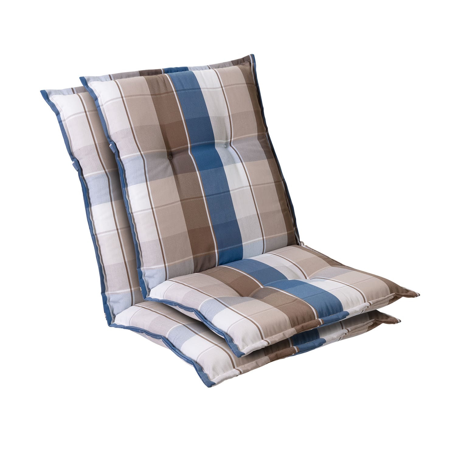 Blumfeldt Prato, čalúnená podložka, podložka na stoličku, podložka na nižšie polohovacie kreslo, na záhradnú stoličku, polyester, 50 × 100 × 8 cm