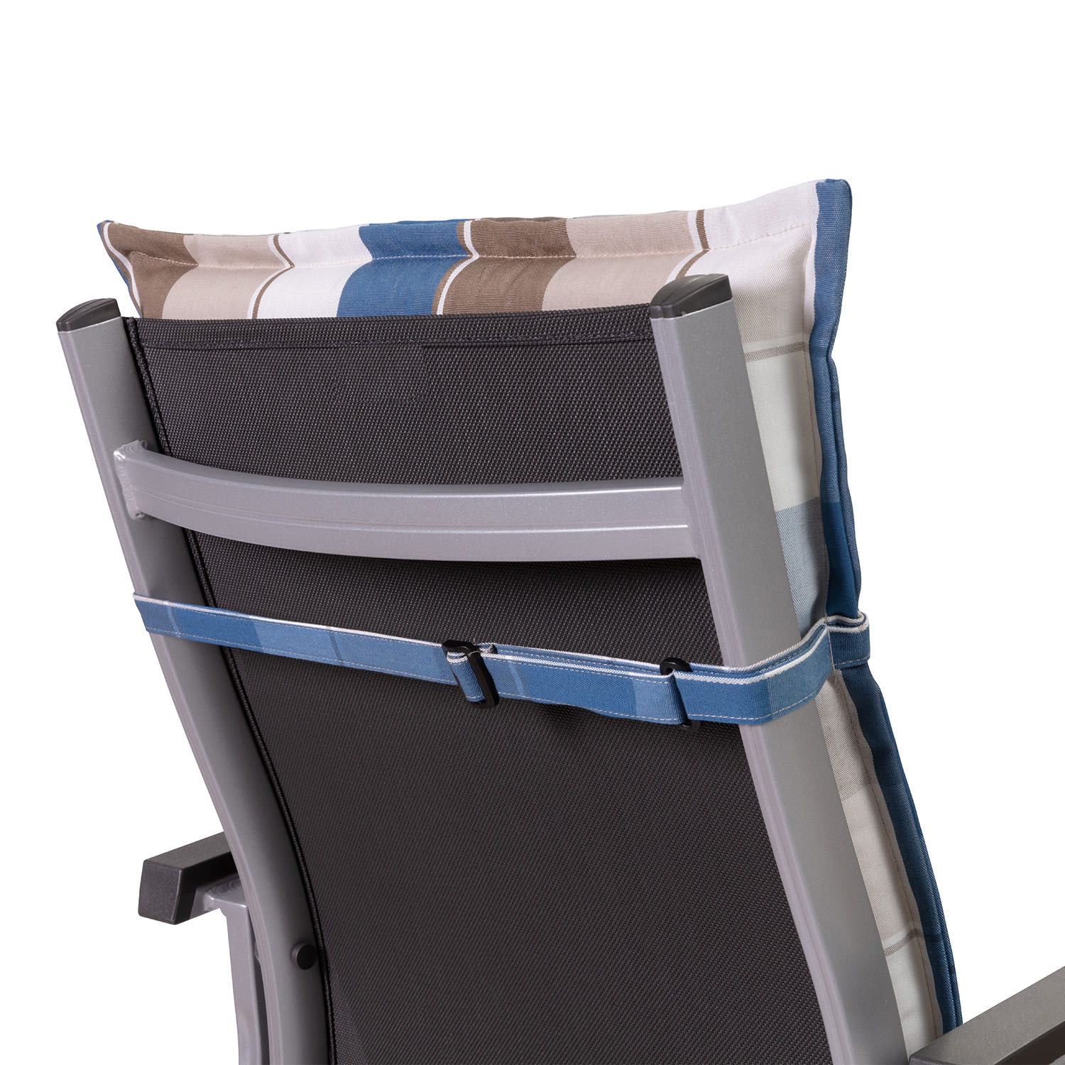 Blumfeldt Prato, čalúnená podložka, podložka na stoličku, podložka na nižšie polohovacie kreslo, na záhradnú stoličku, polyester, 50 × 100 × 8 cm – Obrázok 3