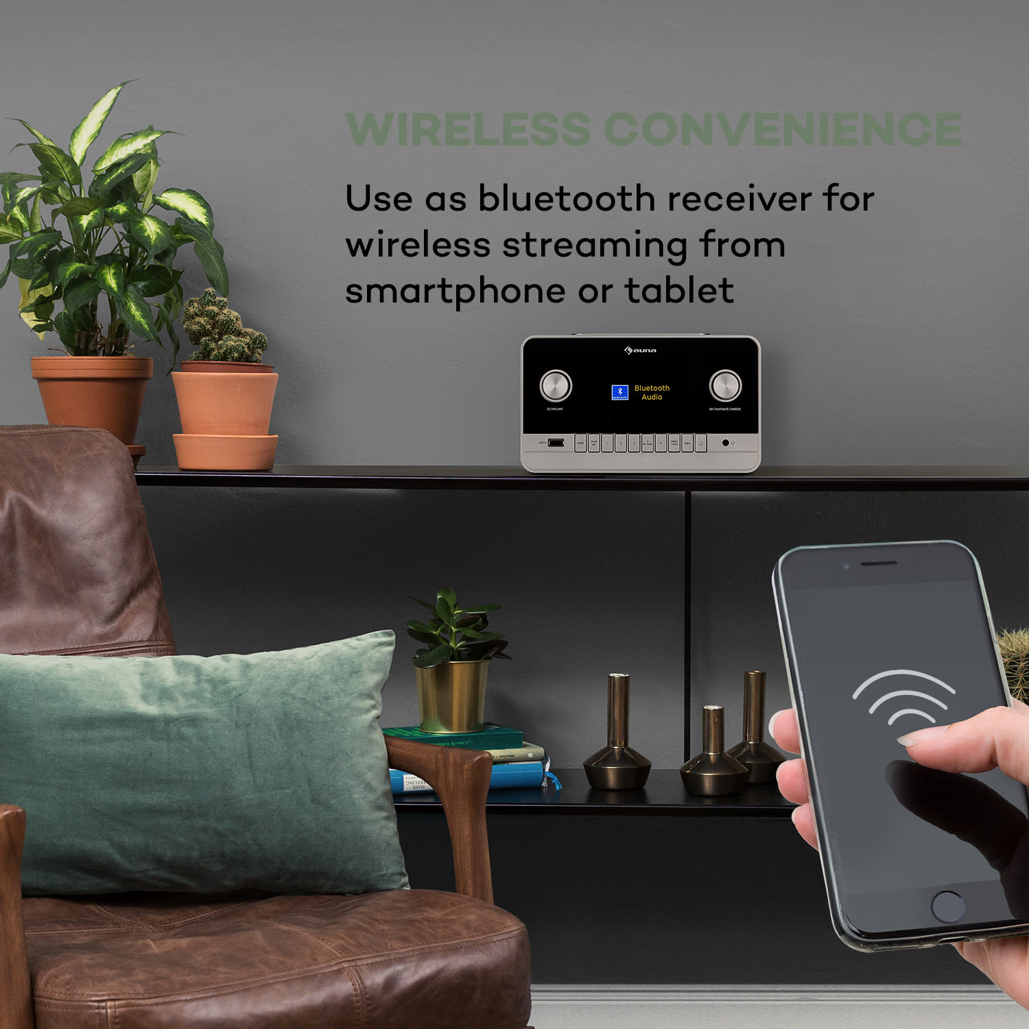 Auna Connect 150 MKII, 2.1 Internetové rádio, DAB/DAB+/FM, Spotify, BT, 2,8" TFT displej – Obrázok 4