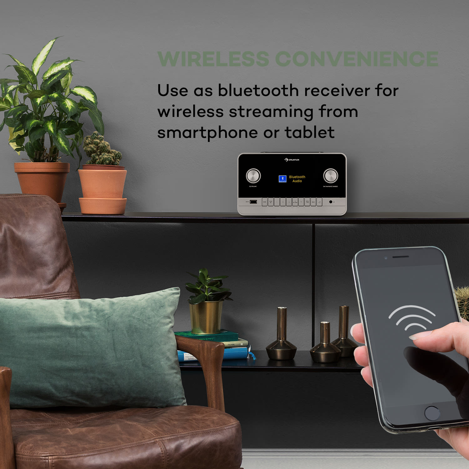 Auna Connect 150 MKII, 2.1 Internetové rádio, DAB/DAB+/FM, Spotify, BT, 2,8" TFT displej – Obrázok 4