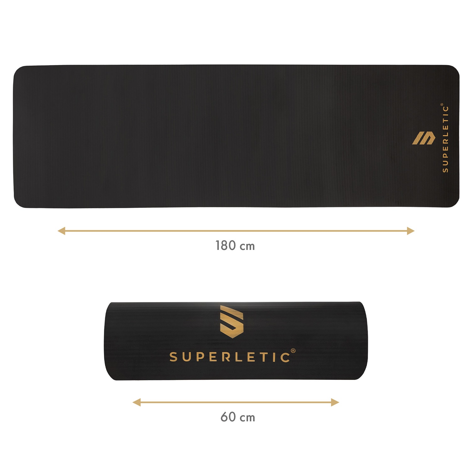 Capital Sports Deva, gymnastická podložka, 180 × 0,8 × 60 cm, NBR pena, protišmyková, vrátane popruhu na prenášanie – Obrázok 3