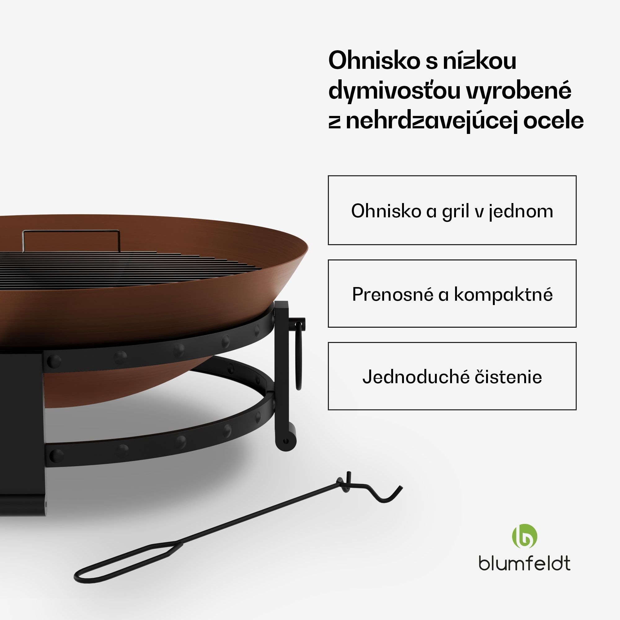 Blumfeldt Magnus multifunkčné ohnisko 2 v 1 – Obrázok 2