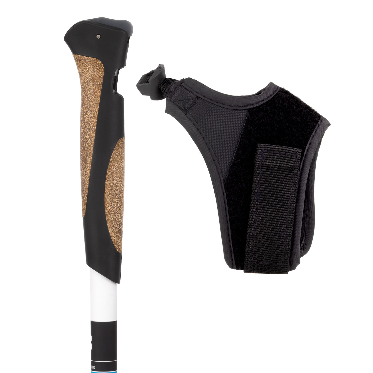 KLARFIT Pau TX Professional, nordic walking palice, 50 % karbón, 100 – 130 cm, korkové rukoväte – Obrázok 5