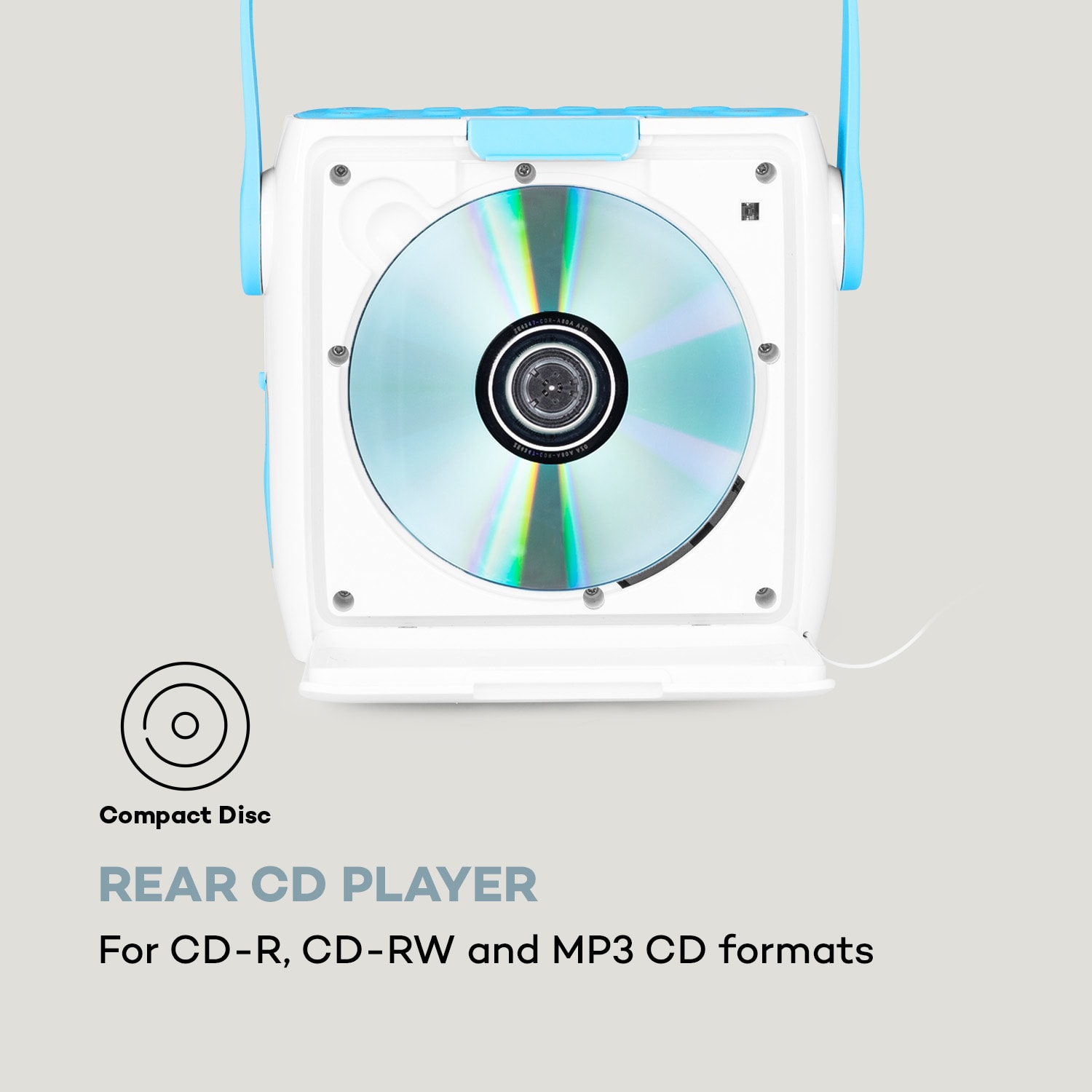 Auna Splash, rádio do sprchy, BT, DAB+/UKW, IPX4, USB-Port, konektor pre slúchadlá, USB-C, batéria – Obrázok 3