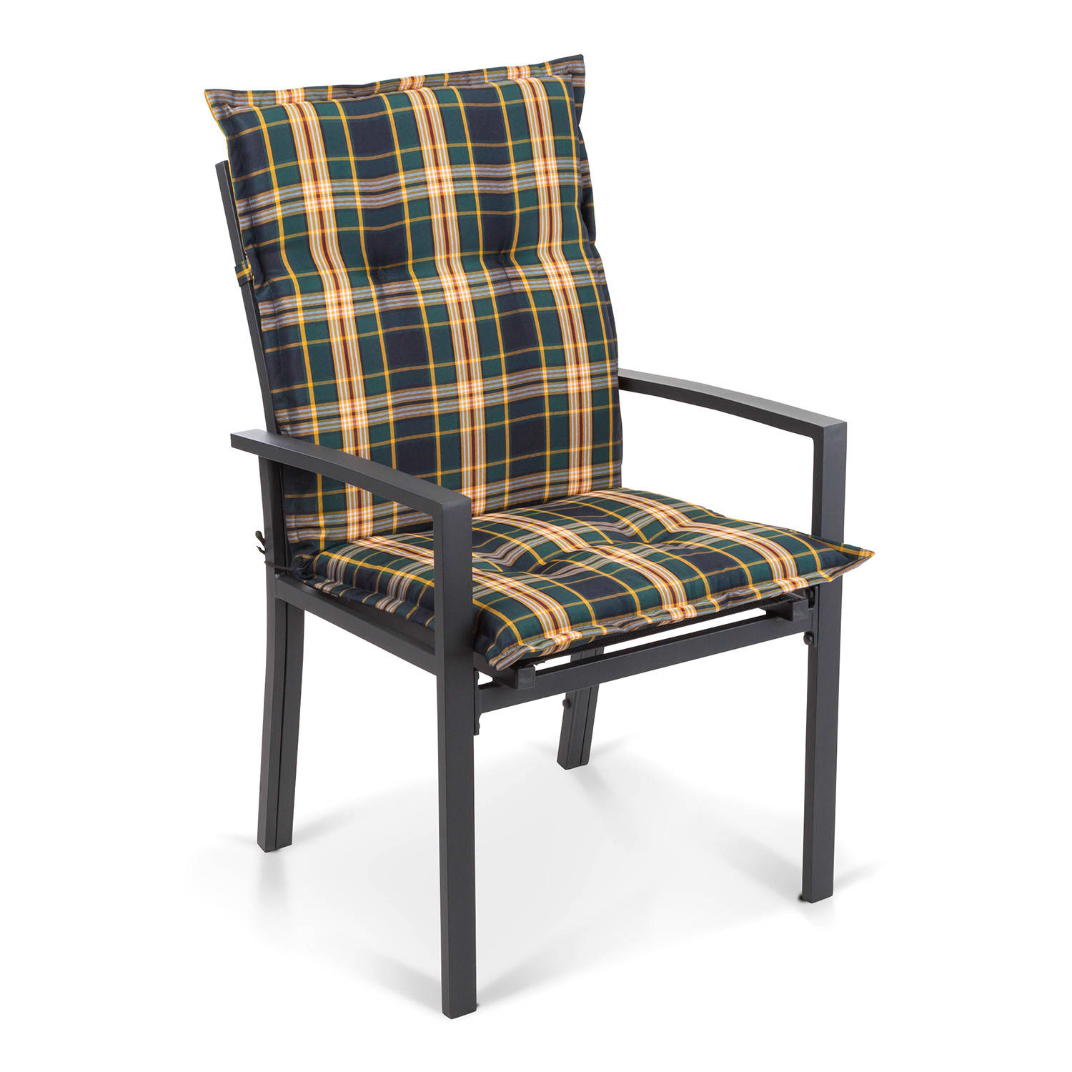 Blumfeldt Prato, čalúnená podložka, podložka na stoličku, podložka na nižšie polohovacie kreslo, na záhradnú stoličku, polyester, 50 × 100 × 8 cm – Obrázok 2