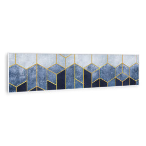 Klarstein Wonderwall Air Art Smart, infračervený ohrievač, modrá čiara, 120 x 30 cm, 350 W