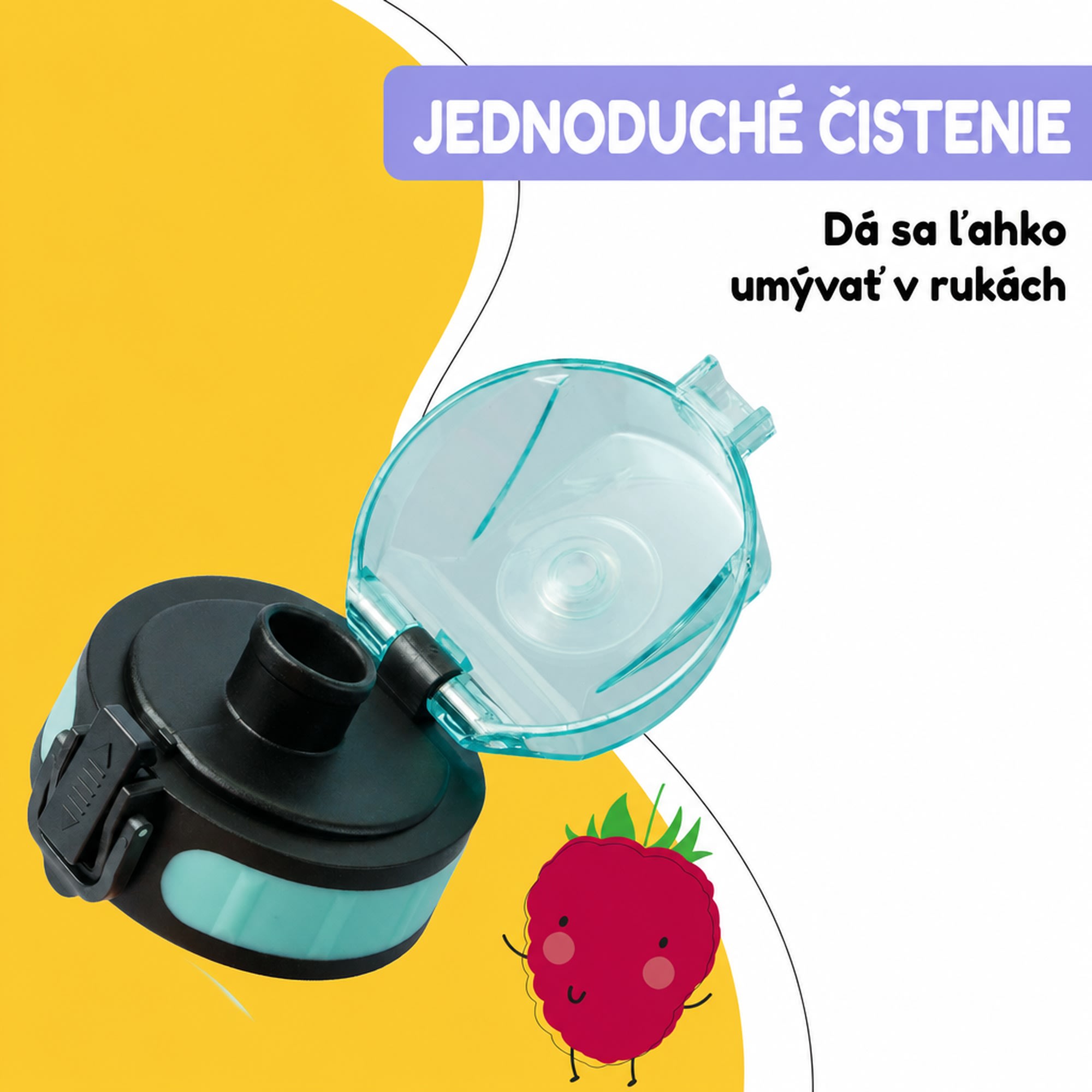 Klarstein Náhradné viečko Wakaba pre fľaše na vodu s objemom 350/400/500 ml | Plastové hrdlo | Bez BPA – Obrázok 5
