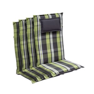Blumfeldt Donau, poduška, čalúnenie na stoličku, vysoké operadlo, záhradná stolička, polyester, 50 x 120 x 6 cm, 4 x poduška