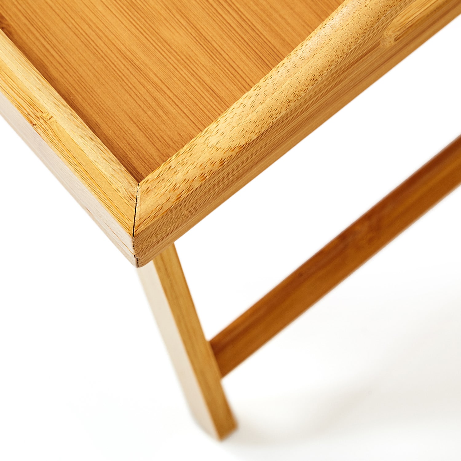 Blumfeldt Servírovací podnos, multifunkčný, 50 × 23 × 30 cm, výklopné nožičky, bambus – Obrázok 3