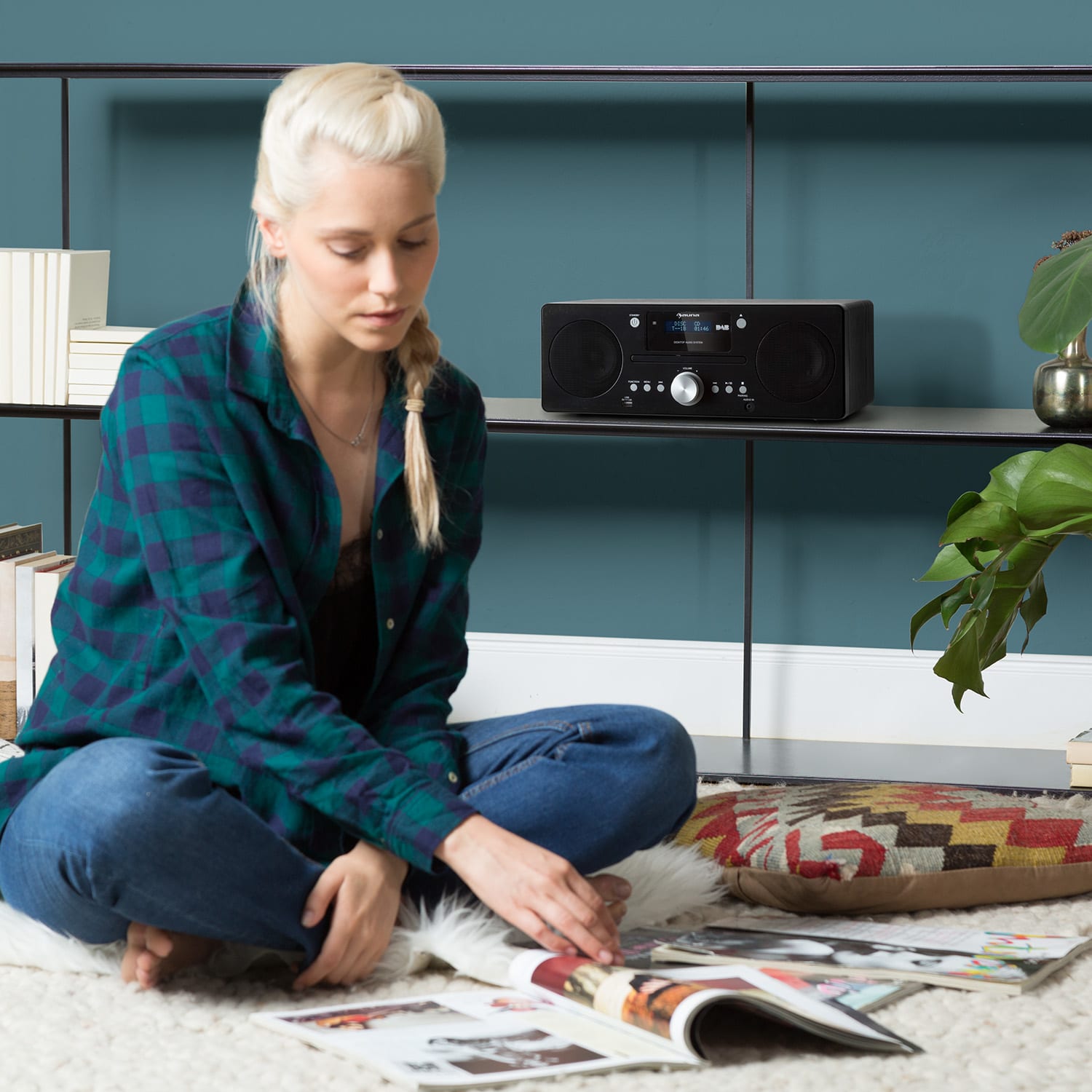 Auna Harvard, kompaktný systém, DAB+/ UKW rádio, CD prehrávač, Bluetooth – Obrázok 2