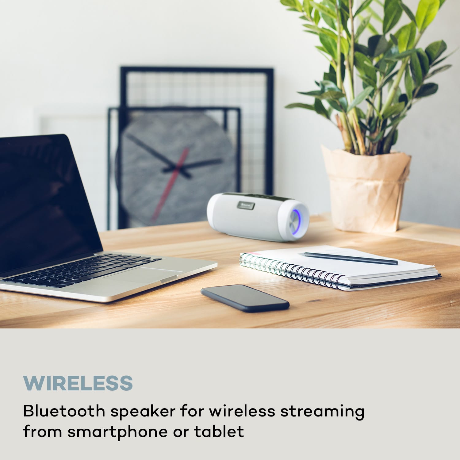 Auna Blaster DAB Radio, prenosný Bluetooth reproduktor, DAB/DAB+/FM, batéria, LCD – Obrázok 3