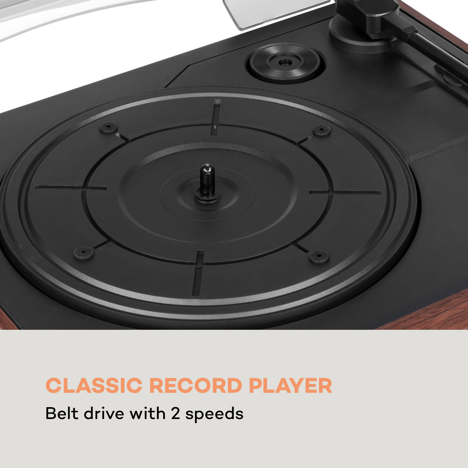 Auna 388-BT Wood, stereo systém, Hifi systém, gramofón – Obrázok 3