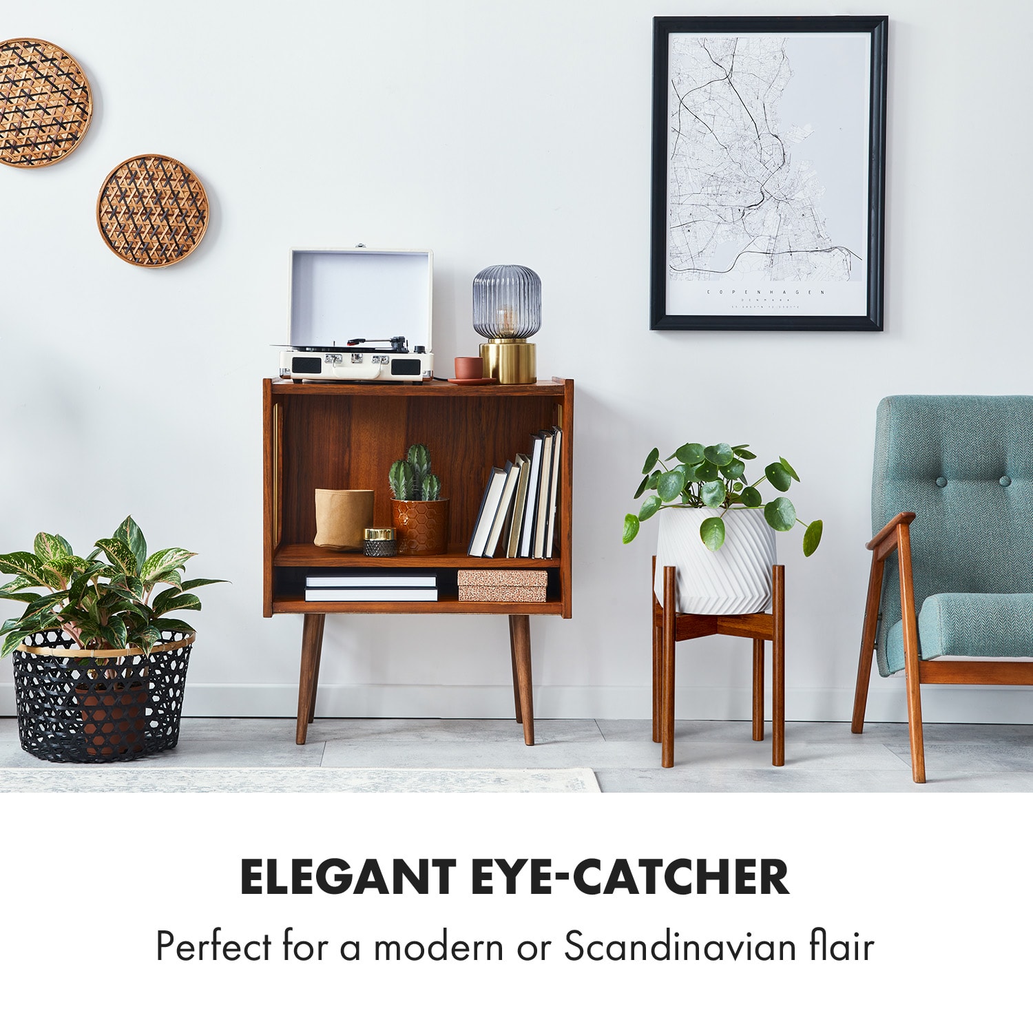 Fox & Fern Deventer, stojany na rastliny, pre kvetináče 20,3-30,5 cm Ø, 2 výšky, bambusové povrazy – Obrázok 3