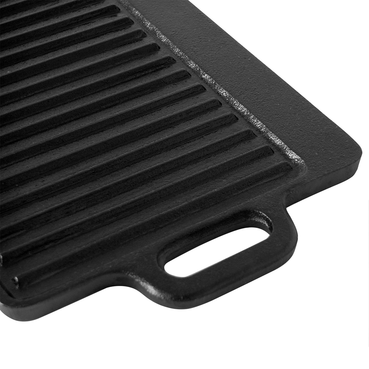Klarstein Canadienne, barbecue grilovacia platňa, obojstranná platňa 2 v 1, 45 × 1,5 × 23 cm, liatina – Obrázok 3