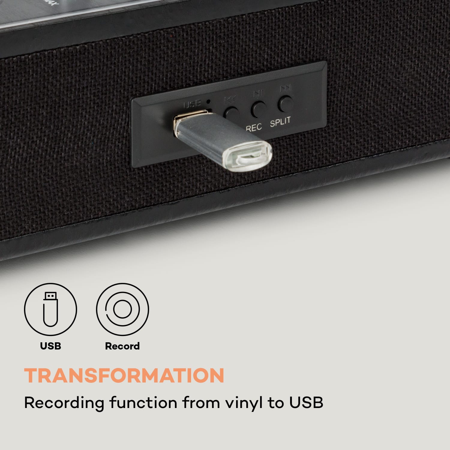 Auna TT-Classic Plus, Gramofón, Kryt proti prachu, Bluetooth, 33/45/78 otáčok/minútu – Obrázok 4