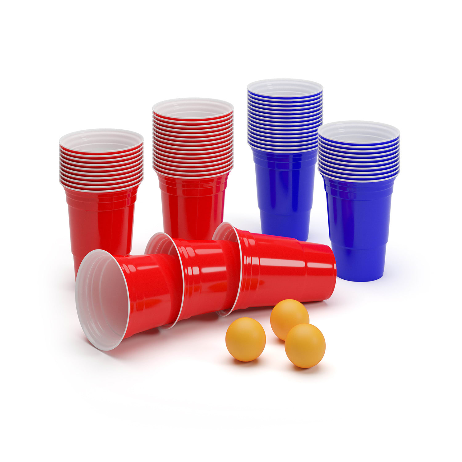 BeerCup Backspin Beer Pong, súprava, stolík, lines, rukoväte, držiaky na loptičky, 6 loptičiek – Obrázok 3