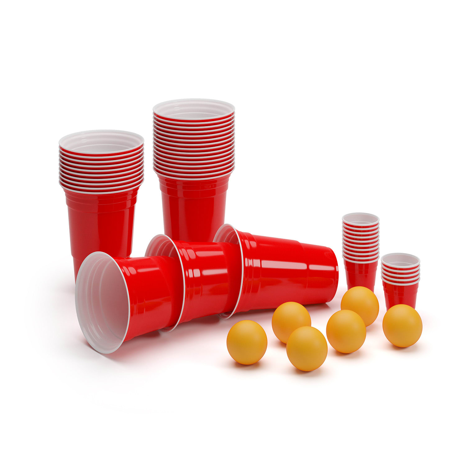 BeerCup Backspin, súprava so stolom na beer pong, biela, DIY, držadlá, držiak na loptičky, 6 loptičiek – Obrázok 4