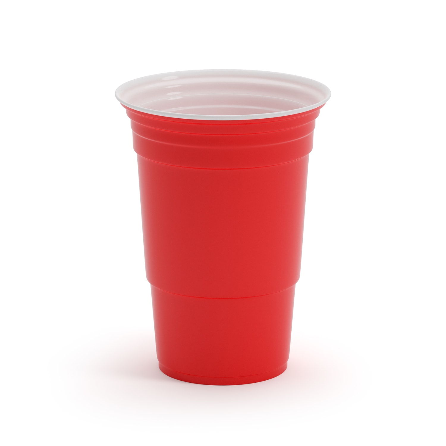 BeerCup Nadal Classics, červený párty pohár, 16 oz, 473 ml, opakovane použiteľné, pevné – Obrázok 3
