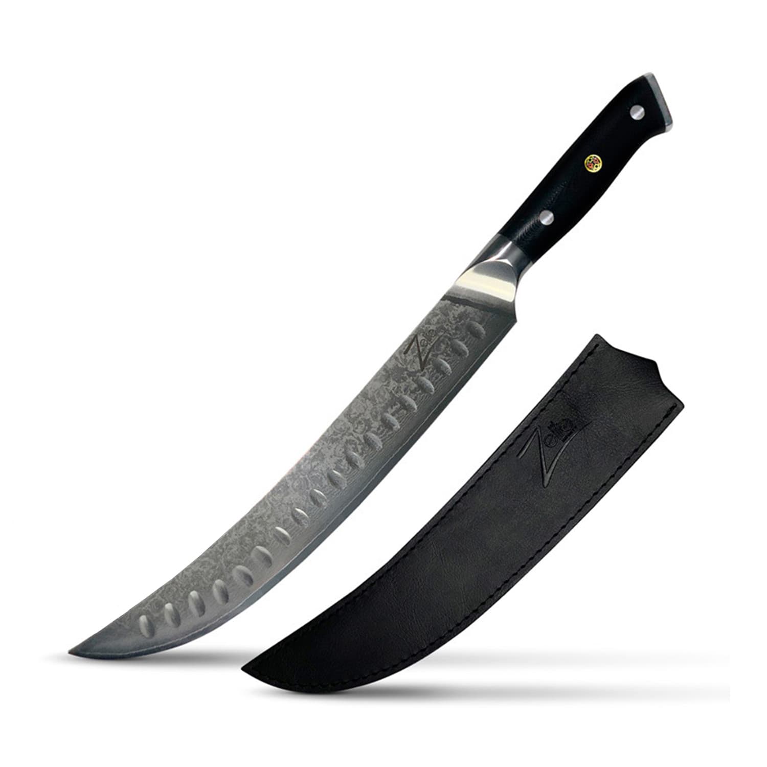 Zelite Infinity by Klarstein Alpha-Royal Japanese Series, 10" mäsiarsky nôž, damašková oceľ