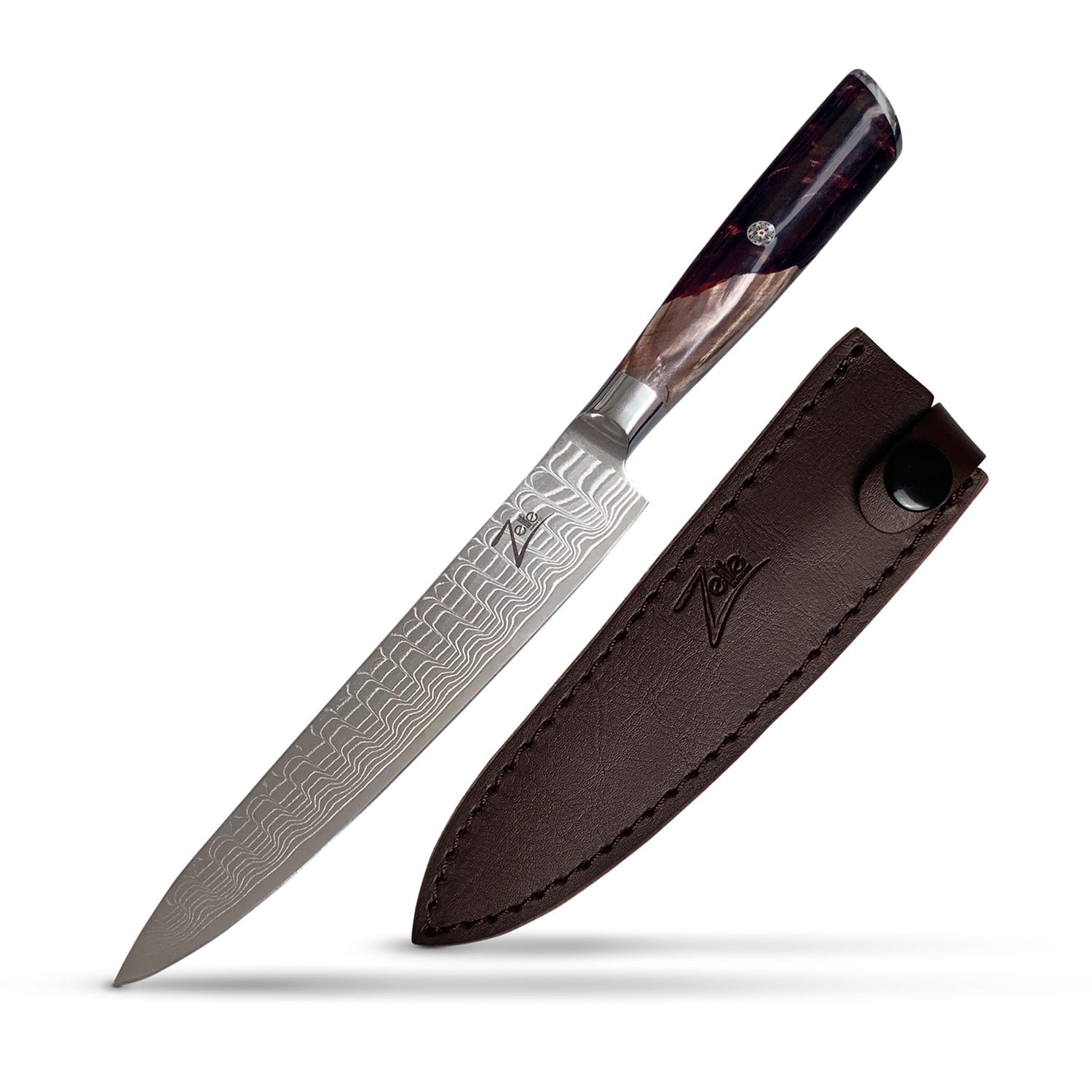 Zelite Infinity by Klarstein Infinity Wave, 6" univerzálny nôž, 61 HRC, damašková oceľ