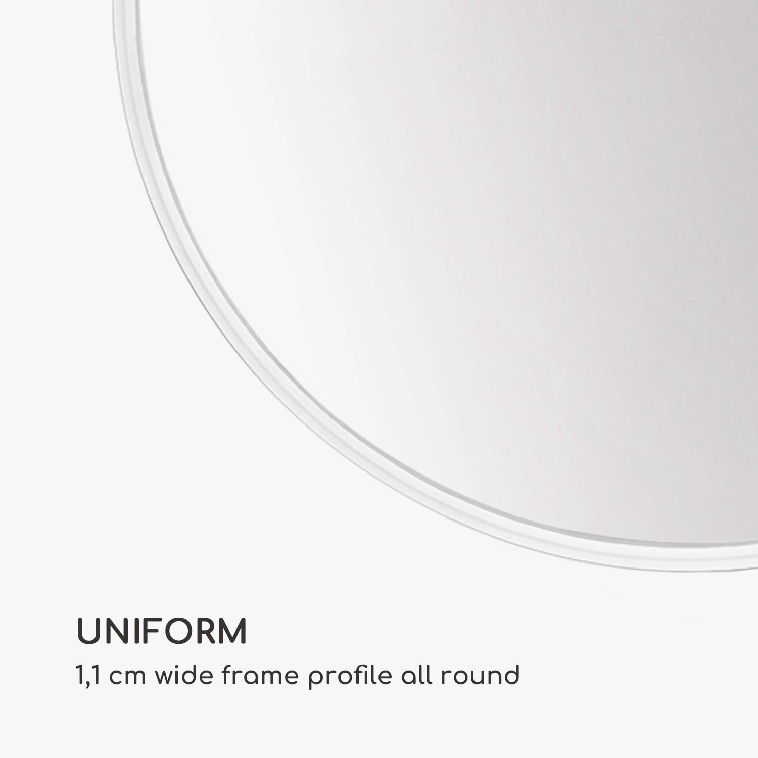 Casa Chic Fournier Nástenné zrkadlo s kovovým rámom okrúhle 58.8 x 58.8 cm – Obrázok 5