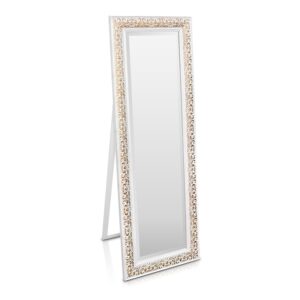 Casa Chic Greenford Zrkadlo s dreveným rámom obdĺžnikové 130 x 45 cm Vintage