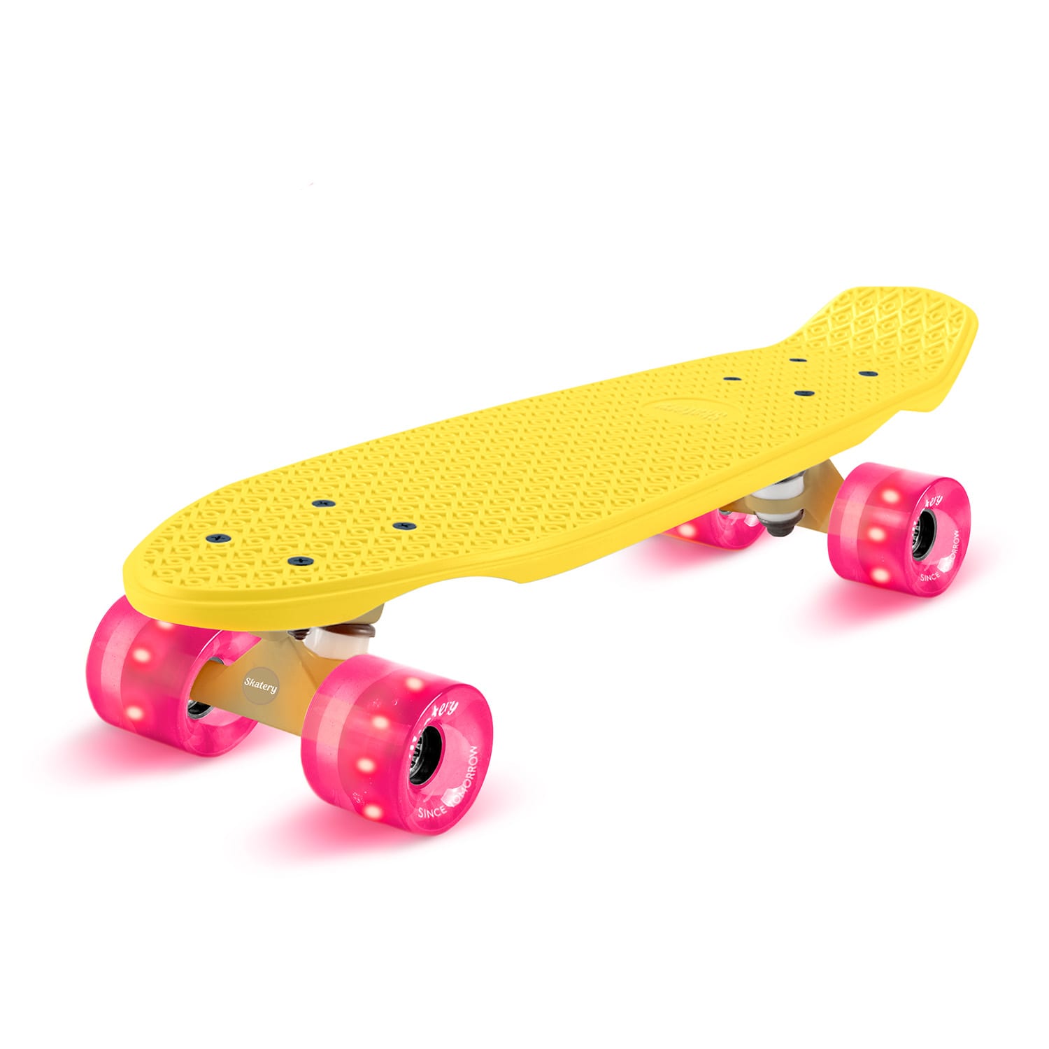Fun pro Mini Cruiser Skateboard Trickboard PP Board 100kg LED kolieska PU Tvrdosť: 88A